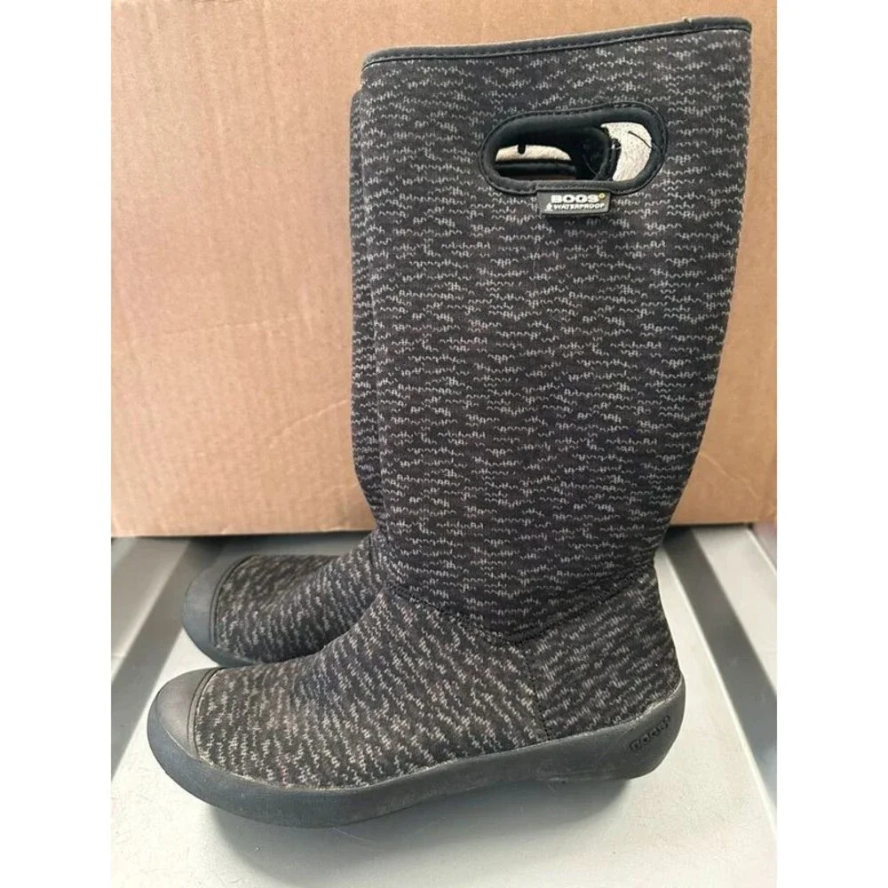 BOGS Waterproof Mid Calf Rain Boots, Summit Knit